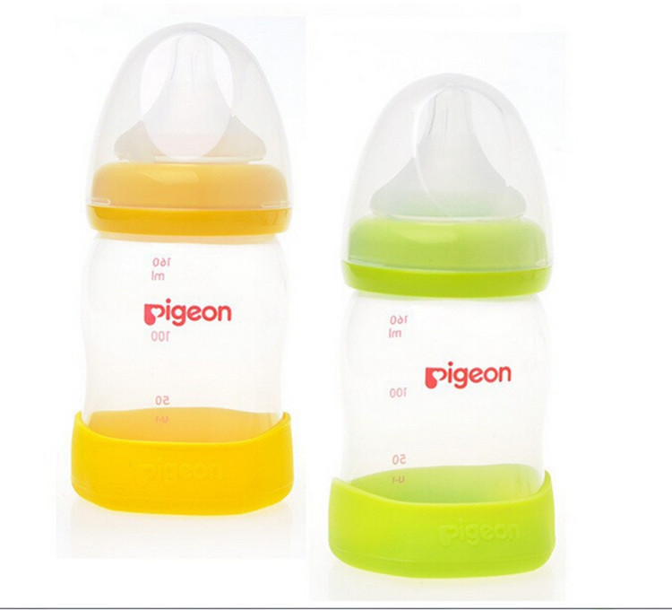High Quality 160ml Baby Milk Bottle Nuk Wide Mouth Baby Feeding Bottle Nibbler Silicone Nipple Safety Sippy Cups Feeder (2)