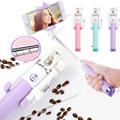 Universal Handheld Wired Candy Selfie Stick For iPhone 6 5 Samsung Xiaomi Zte Extendable Monopod Tripod