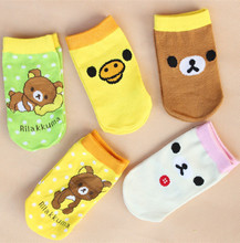 6 36 months 100 cotton Baby socks kids socks floor socks cartoon