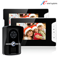 Two monitors wred video door phone smart doorbell camera 700TVLine with clear night vision