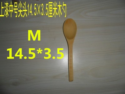 50psSmall Wooden Spoon Dessert Tea Coffee Ice Cream (8)
