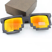 Deal with it Pixel Women Men Sunglasses 8 bit glasses Female Male Mosaic Sun Glasses Men’s Women’s Glasses Design