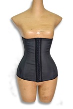 2014 Rubber waist cincher Black deportiva sport latex waist cincher for plump women men to body