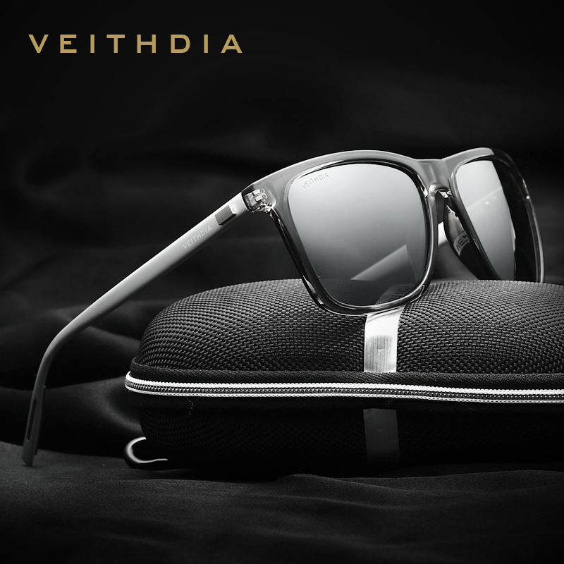 VEITHDIA Brand Unisex Retro Aluminum+TR90 Sunglasses Polarized Lens Vintage Eyewear Accessories Sun 