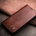 2015 QIALINO Note 5 Case New Flip Genuine Leather Case for Samsung Galaxy Note 5 Luxury