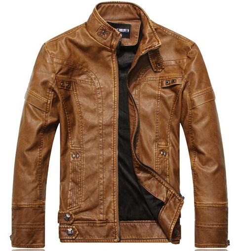 Leather Jacket Men chaqueta Jaqueta Couro Masculino Bomber Leather Jackets Coat Motorcycle Jackets jaqueta de couro masculina