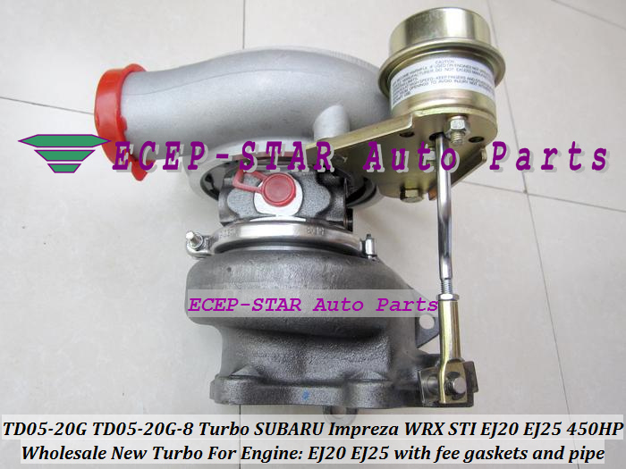 TD05 20G TD05-20G TD05-20G-8 Turbo Turbocharger For SUBARU Impreza WRX STI Turbine Engine EJ20 EJ25 MAX HP 450HP 5 bolt (1)