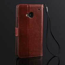 Vintage Wallet With Stand PU Leather Case For HTC One M7 Luxury Phone Bag For HTC
