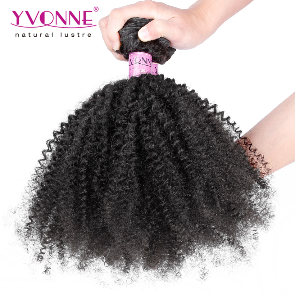 Image of 3Pcs/lot Brazilian Afro Kinky Curly Hair,100% Unprocessed Virgin Hair Weave,8-28 inches Aliexpress Yvonne Hair Products