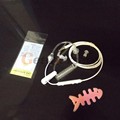 Anti radiation Spiral Agent Style Earphone Headphone w Single Cable In Ear MIC