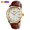 SKMEI Watches Men Business Fashion Leather Wristwatch Sport Waterproof Calendar Quartz Watch Personality Casual Relogio W0004