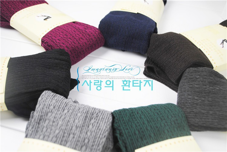 Manocean korean style Multicolor fleece cotton blended thick cold-proof millet solid women winter leggings w017 (1)