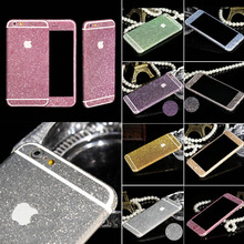 New Arrival Full Body Glitter for iPhone 5 5S Shiny Phone Sticker Case Gold Sparkling Diamond Film Decals Matte Screen Protector
