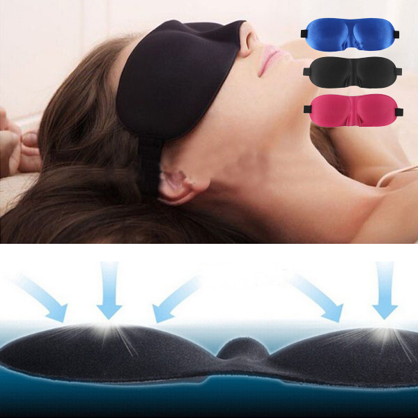 New Travel Rest 3D Sponge EyeShade Sleeping Eye Mask Cover eyepatch blindfolds for health care to shield the light Goggles