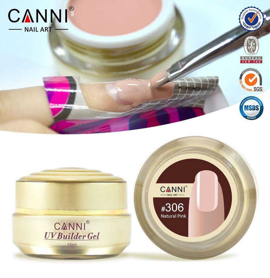 Image of 1PC 15ml CANNI Natural Nude Pastel Color UV Builder Gel Camouflage UV Gel Acrylic for Nail Art False Tips Extension 15 Colors