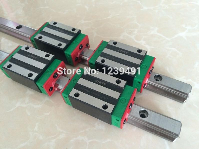 Description Picture 2 of item2pcs 100% original HIWIN linear guide HGR15 - 200 300 400 500 600 700 800 900 1000 1100mm + 4pcs HGH15CA or HGW15CA CNC Parts
