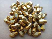 Free shipping 5pcs/lot 3D Printer Nozzle Mixed Sizes 0.2mm/0.3mm/0.4mm Extruder Print Head For 1.75MM MK8 Makerbot
