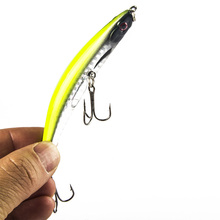 Free Shipping 1pcs Fishing Tackle Hard Minnow Lure Artificial Bait Fishing Lure with 2 Fish Hook 9cm/8.3g Mixed 5 color