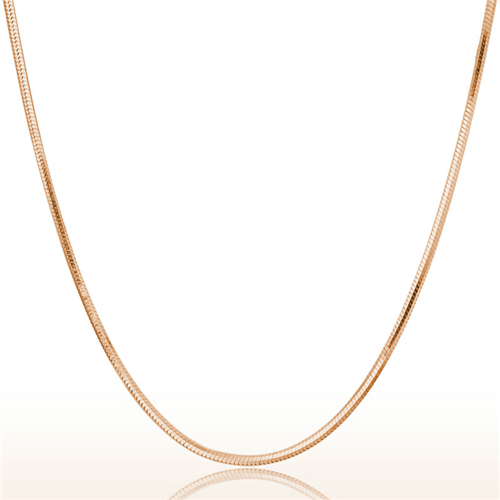  Wholesale Quality Women 925 Sterling Silver Necklace Rose Gold Chain 45cm Fashion Jewelry cadenas de