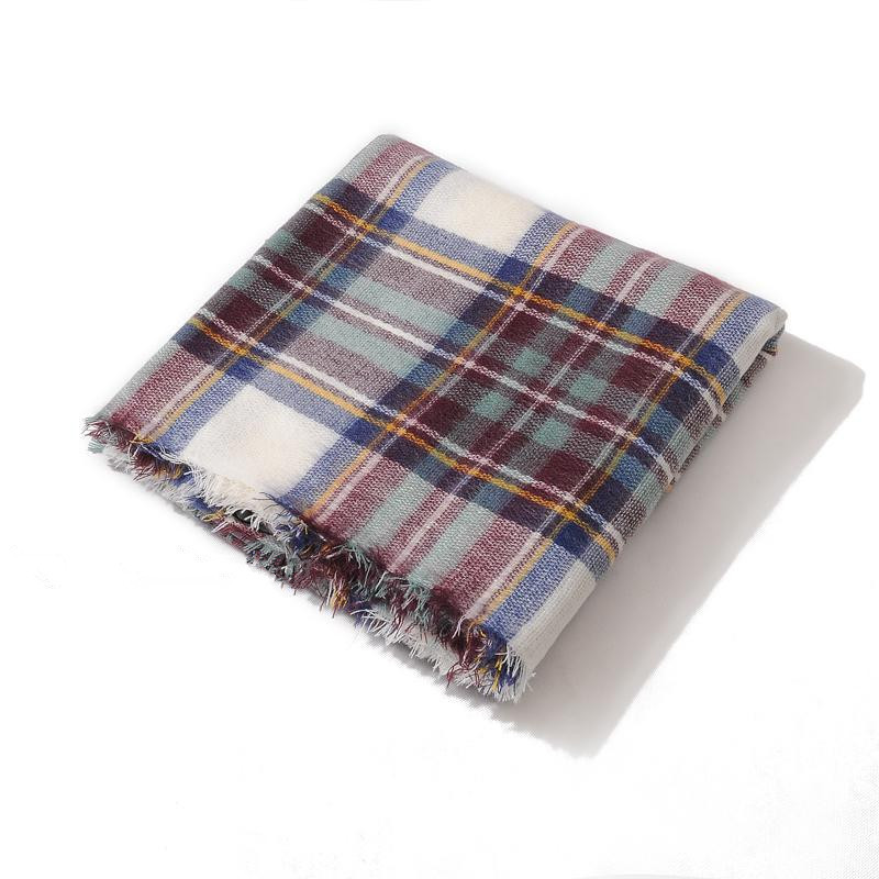2015 Brand Winter Scarfs font b Tartan b font Plaid Scarf Women Ladies Bandana Designer Plaid