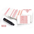Complete Tattoo kits 1 pcs Hawk Style Tattoo machine sets disposable 140 pcs EZ Cartridge tattoo