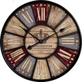 60cm Large wood wall watch vintage retro style with roman number metal frame for home decor