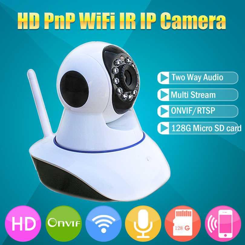 Wanscam HW0041 Dual Audio HD 720P PT 1.0MP 3X Digital Zoom Wireless Wifi P2P IP camera 128G TF Card Indoor Surveillance