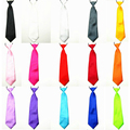 Baby Boy Kid Children School Party Solid Color Wedding Tuxedo Neck Tie Necktie BWTYY0016