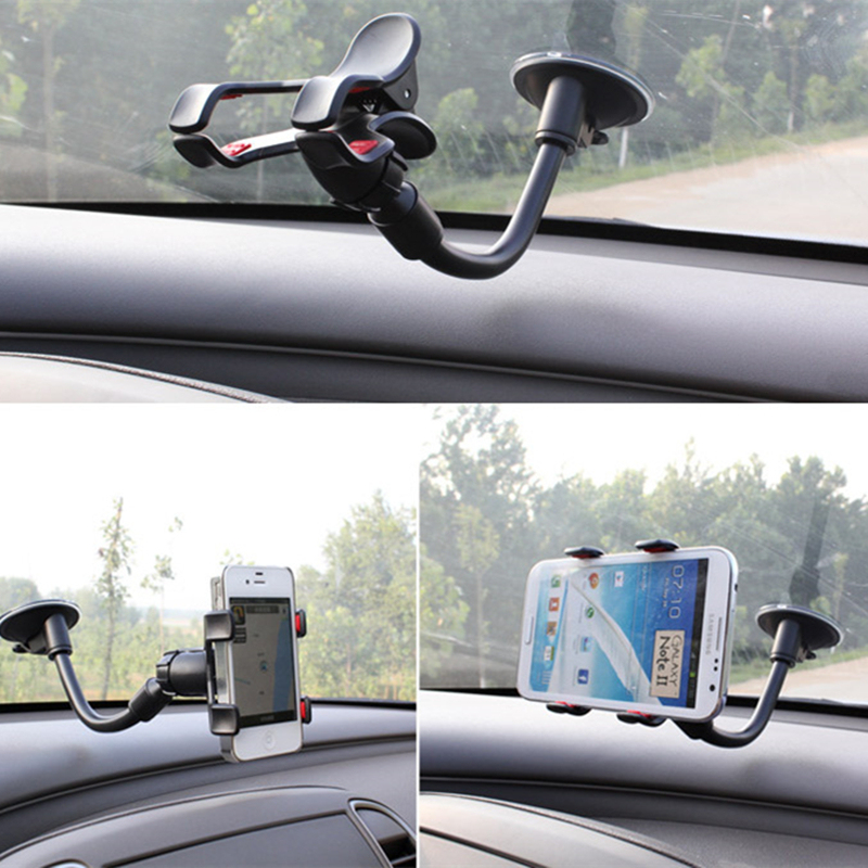 Image of 360 Car Windshield Mount Cellphone GPS Holder Bracket Stand for iPhone 5 6 6S Plus for Samsung Note 3 4 5 S4 S5 S6 Edge+ for LG
