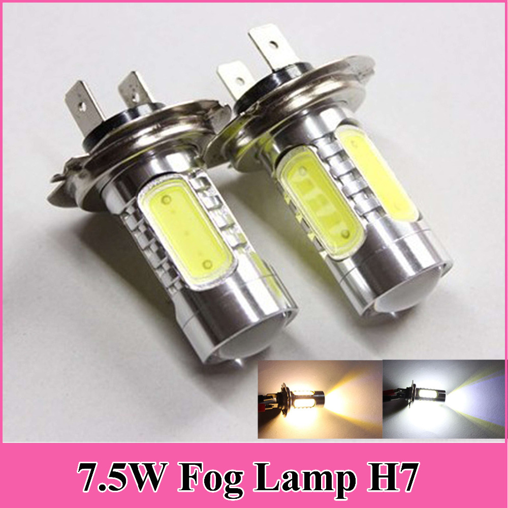 2X Aotomobile Fog Lamp H7 7.5W Super Bright Car LE...
