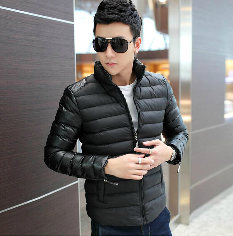 Male new arrival winter wadded thickening parkas coat outerwear slim men's cotton-padded plus size jacket M-3XL free shipping