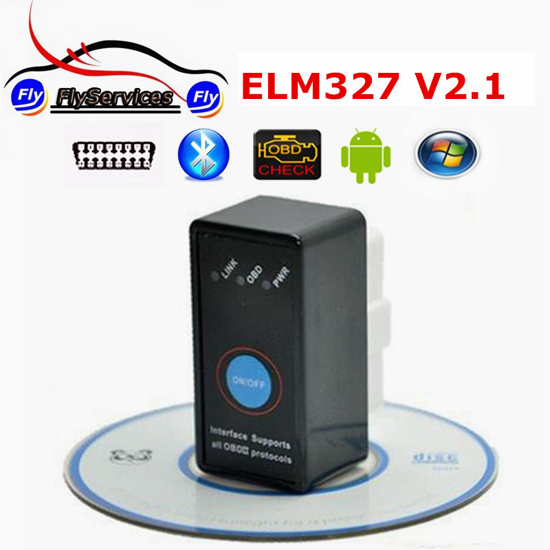  -elm327 V2.1   OBD2 EOBD  ELM 327 Bluetooth V2.1    ScanMaster