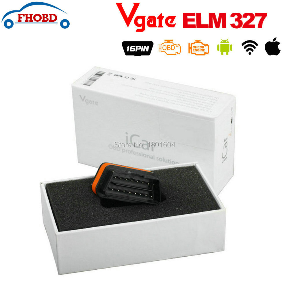 Image of Vgate iCar 2 Wifi Better Than ELM327 iCar2 OBD2 Diagnostic Interface for IOS iPhone iPad Android 6 colors Code Reader Scanner