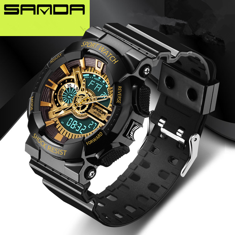 Image of 2016 new listing fashion watches men watch waterproof sport military G style S Shock watches men's luxury brand