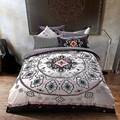 Classic print Pattern Cotton bedding set 4pc bedclothes Queen size Duvet Blanket cover sets Sanding Fabric