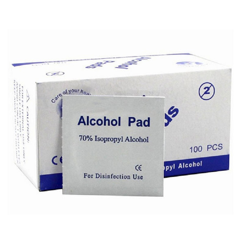 Image of Free Shipping Portable Useful 100pcs/Box Alcohol Swabs Pads Wipes Skin Cleanser Sterilization 70% Isopropyl First Aid Home
