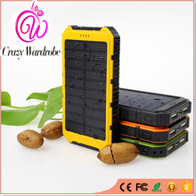 Universal Solar Energy Power Bank Waterproof External Battery Pack Portable Charging Station 5V Input 5v Output with Double USB
