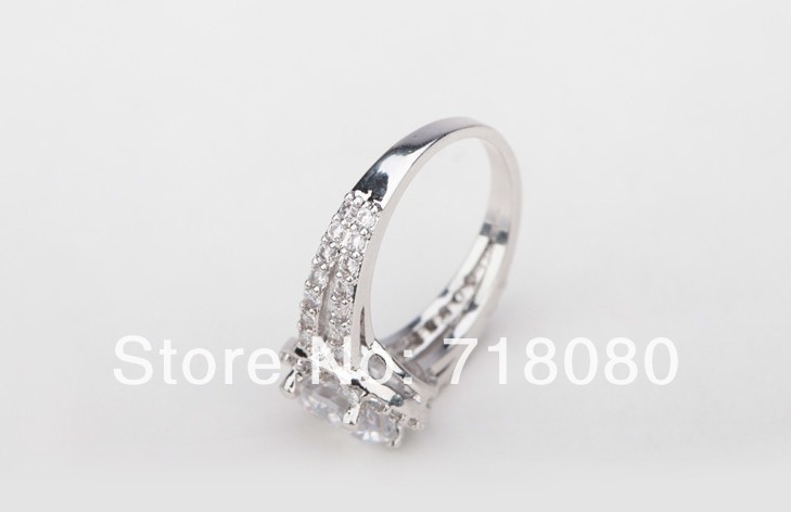 2 carat cubic zirconia engagement rings white gold
