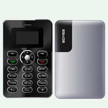 SOYES J1 Russian German French Spanish Bluetooth Dialer 4.8mm Ultrathin Metol Body FM Mini Size Card Phone P396
