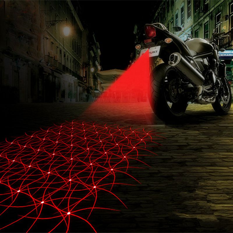 Motorcycle Accessories Taillight Auto Anti-collision Laser Fog Lamp Car Anti-fog Parking Stop Brake 