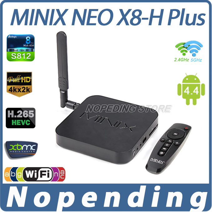 NEW MINIX NEO X8 H X8-H Plus Android TV Box Amlogic S812 Quad Core 2.0GHz 2G/16G 2.4/5GHz WiFi H.265 4K 2160P XBMC IPTV Smart TV