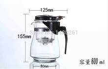 Promotion Genuine glass teapot, tea kettle, 600ML, detachable tea,Press this button to filter the tea set ~