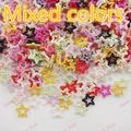 Free shipping 1000pcs flat back pearl star for DIY decoration mixed colors 12mm accessory 270076