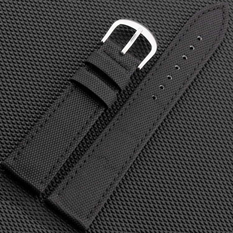 New Arrival Canvas Genuine leather inner Watchband Canvas Two Parts Watch Strap 18mm 20mm 22mm 24mm