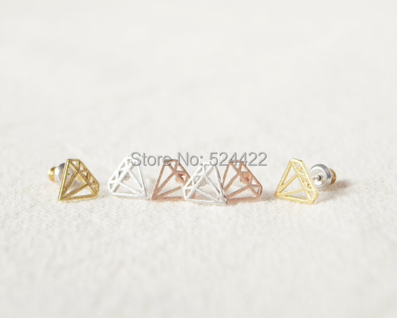 Image of Mini earrings simple imitation diamond innovative items sh stud earrings for women ed028