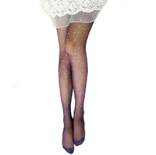 NEW Sexy Tights Women ladies BASIC Stretch Woman Fishnet Sexy Thin Lolita Strumpfhose Crystal Rhinestone Pantyhose Stockings