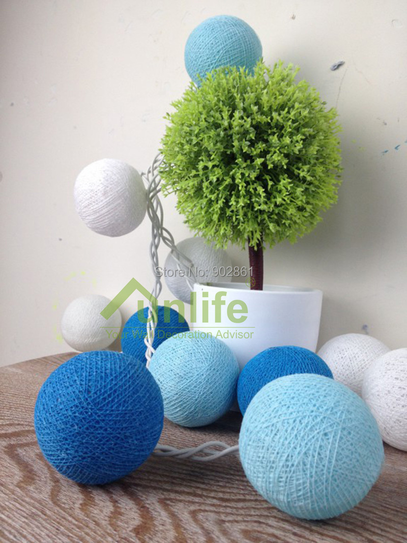 Aliexpress.com : Buy Funlife Big 6cm diax20pcs Blue Series Decorative Thailand Crafts Cotton ...