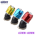 New 45 48mm Racing Bullet Air Filter color Intake Pipe 50cc 150cc Motorcycle Dirt Bike ATV