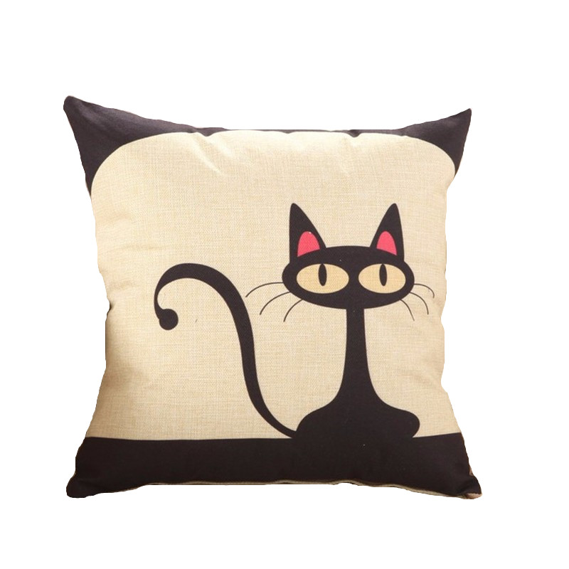 Aliexpress.com : Buy RUBI lovely cat cushions without inner pattern animal design decorative ...