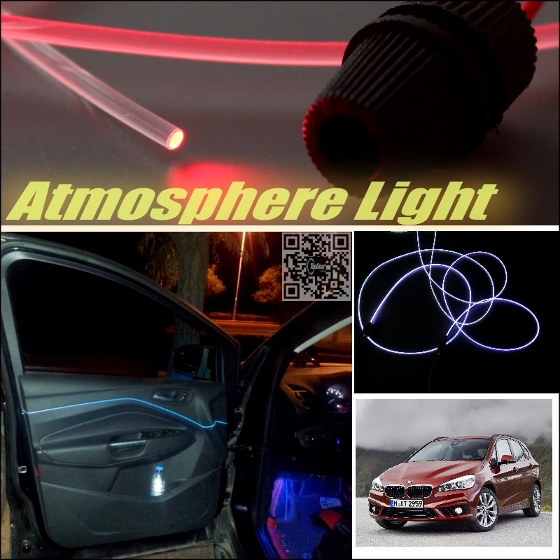 Car Atmosphere Light Fiber Optic Band For BMW 2 Series F22 F45 2014 2015 Interior Refit No Dizzling Cab Inside DIY Air light